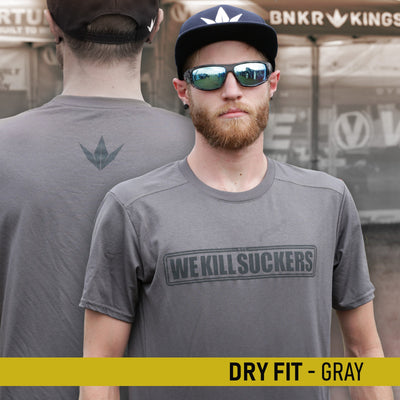 Bunkerkings Athlete Dry Fit Shirt - WKS - Marbled Charcoal