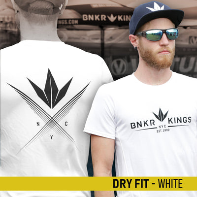 Bunkerkings Athlete Dry Fit Shirt - Crown 99 - White