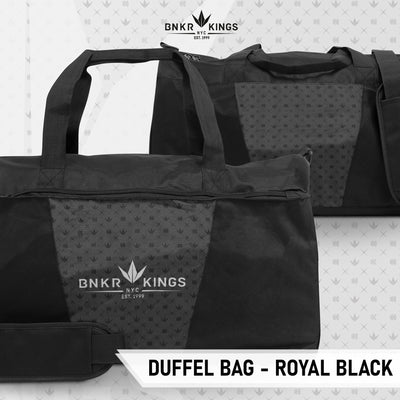 Bunkerkings Duffel Bag - Royal Black - Kickstarter Reward