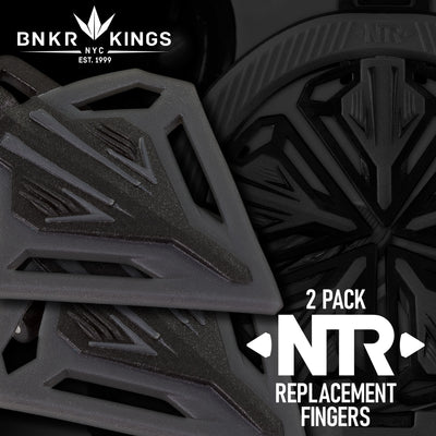 2 Bunkerkings NTR Replacement Fingers - CTRL/Spire III/IR/280 - Black
